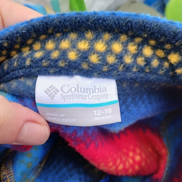 Columbia Toddler Castle Dale Printed Full Zip Fleece Jacket Sz 12-18 Months - Picture 4 of 5